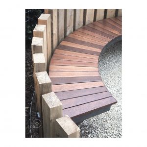 Garden bench - landscapes by Boodle Concepts - McKinnon garden design in Melbourne and Kyneton